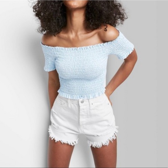 Wild fable highest rise distressed shorts